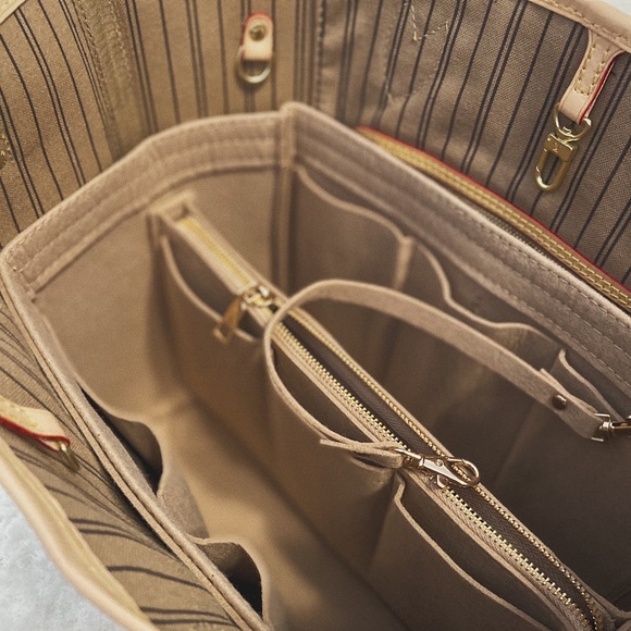 SUPER insert bag organizer tote felt NEVERFULL MM GM SPEEDY shopper purse - Picture 4 of 4